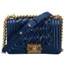 СУМКА CHANEL BOY PM AAS67085 DARK BLUE