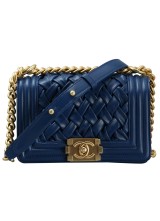 СУМКА CHANEL BOY PM AAS67085 DARK BLUE