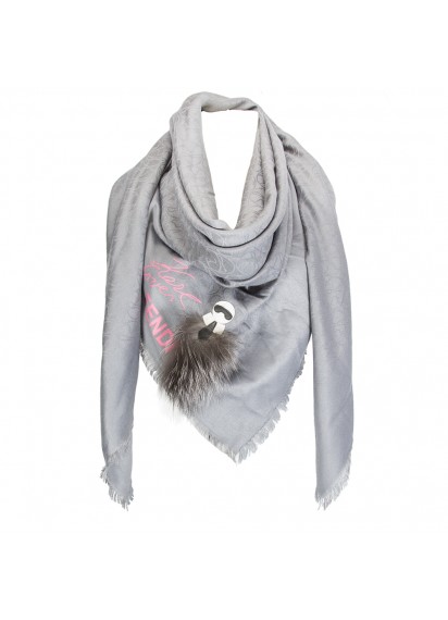 Платок Fendi Karlito grey