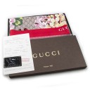 Платок Gucci GG Blooms Print Silk Red