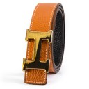 Ремень Hermes H3201 ORANGE/BLACK