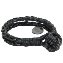 БРАСЛЕТ BOTTEGA VENETA INTRECCIATO NAPPA BRACELET BLACK