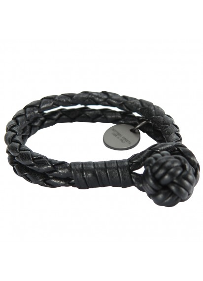 БРАСЛЕТ BOTTEGA VENETA INTRECCIATO NAPPA BRACELET BLACK