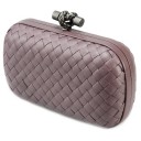 BOTTEGA VENETA CLUTCH KNOT LEATHER LAVANDE