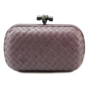 BOTTEGA VENETA CLUTCH KNOT LEATHER LAVANDE