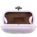 BOTTEGA VENETA CLUTCH KNOT LEATHER LIGHT VIOLET