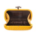 BOTTEGA VENETA CLUTCH KNOT LEATHER YELLOW