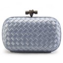 BOTTEGA VENETA CLUTCH KNOT SATIN LAMANTIN