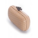 BOTTEGA VENETA CLUTCH KNOT LEATHER PEACH