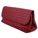 BOTTEGA VENETA CLUTCH ORO BRUCIATO AYERS BURGUND