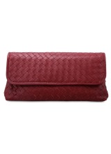 BOTTEGA VENETA CLUTCH ORO BRUCIATO AYERS BURGUND