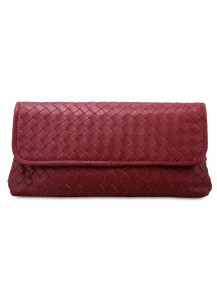 BOTTEGA VENETA CLUTCH ORO BRUCIATO AYERS BURGUND