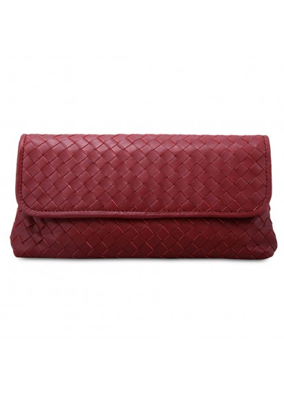 BOTTEGA VENETA CLUTCH ORO BRUCIATO AYERS BURGUND