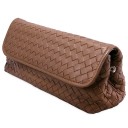 BOTTEGA VENETA CLUTCH ORO BRUCIATO AYERS CAMEL