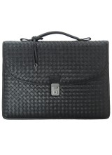 ПОРТФЕЛЬ BOTTEGA VENETA INTRECCIATO LIGHT BN BRIEFCASE BLACK