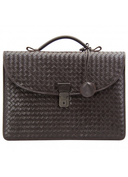 ПОРТФЕЛЬ BOTTEGA VENETA INTRECCIATO BN BRIEFCASE COFFEE