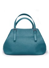 Сумка Bottega Veneta Tote OFF Intrecciato nappa navy blue