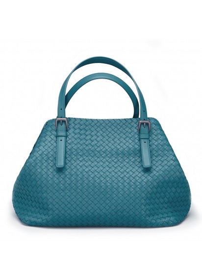 Сумка Bottega Veneta Tote OFF Intrecciato nappa navy blue