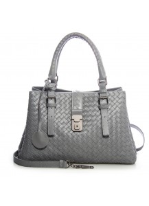 Сумка Bottega Veneta Intrecciato Roma Bag PM Grey