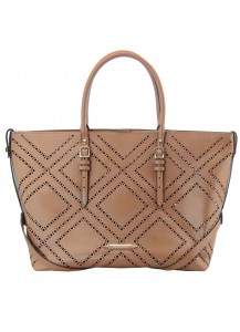 СУМКА BURBERRY LEATHER BROG BAG CAMEL