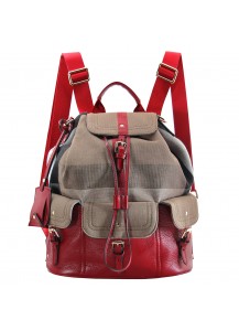 РЮКЗАК BURBERRY MEDIUM CANVAS CHECK BACKPACK 38823946 RED 