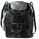 СУМКА BURBERRY HOBO LEATHER BAG 500115 BLACK