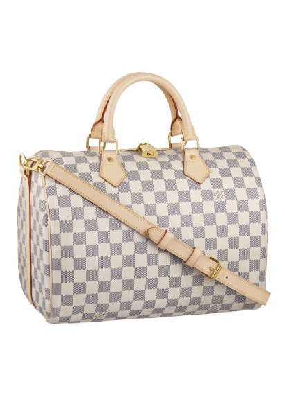 Сумка Louis Vuitton Azur canvas Speedy 30 Bandouliere N41001